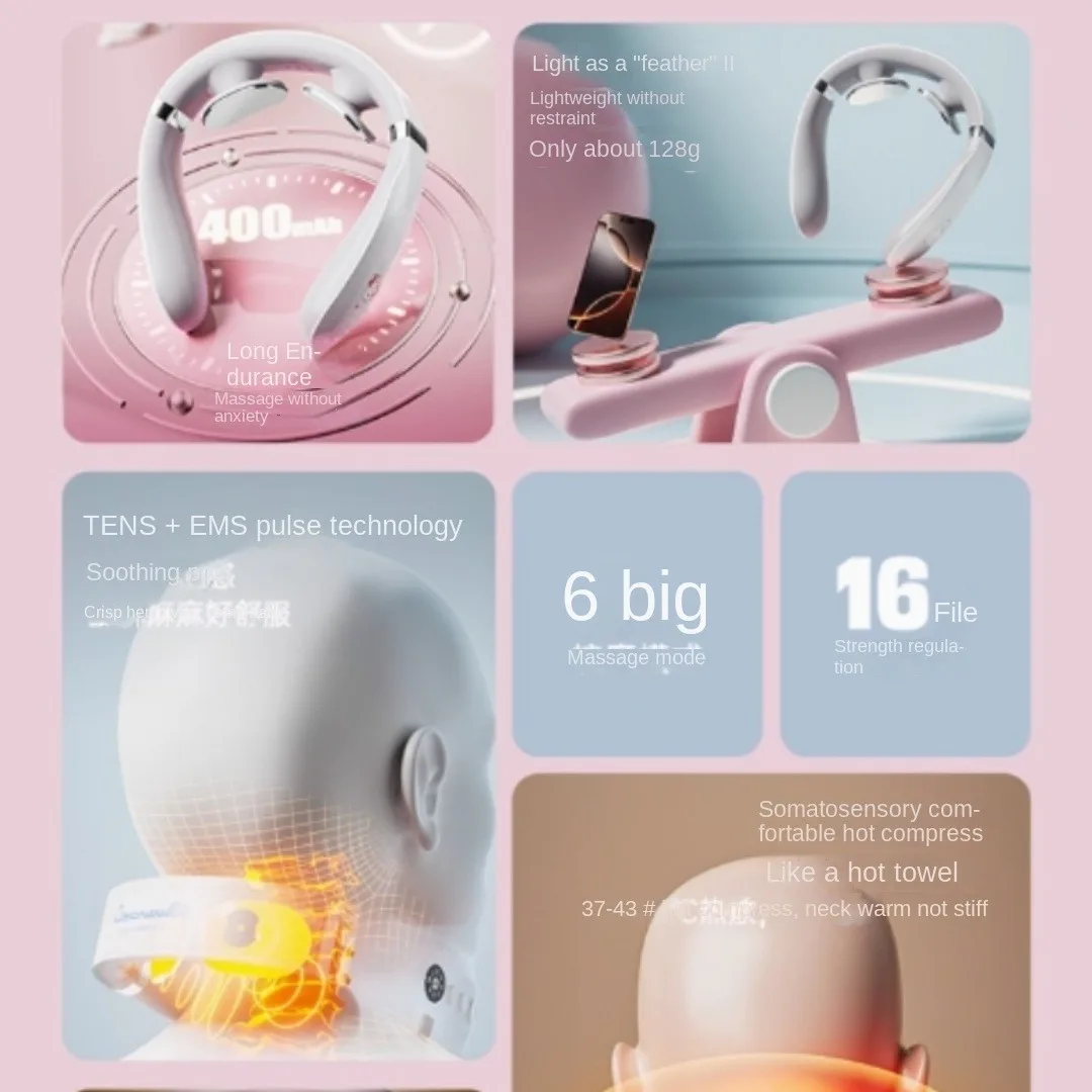 Masajeador de columna cervical, masajeador de cuello y hombros, regalo de cumpleaños para niñas, novia de graduación