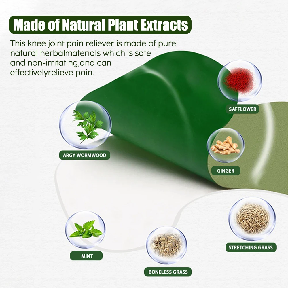 Plester nyeri otot lutut, stiker ekstrak Wormwood Cina untuk sakit sendi reumatoid nyeri sendi 100 buah