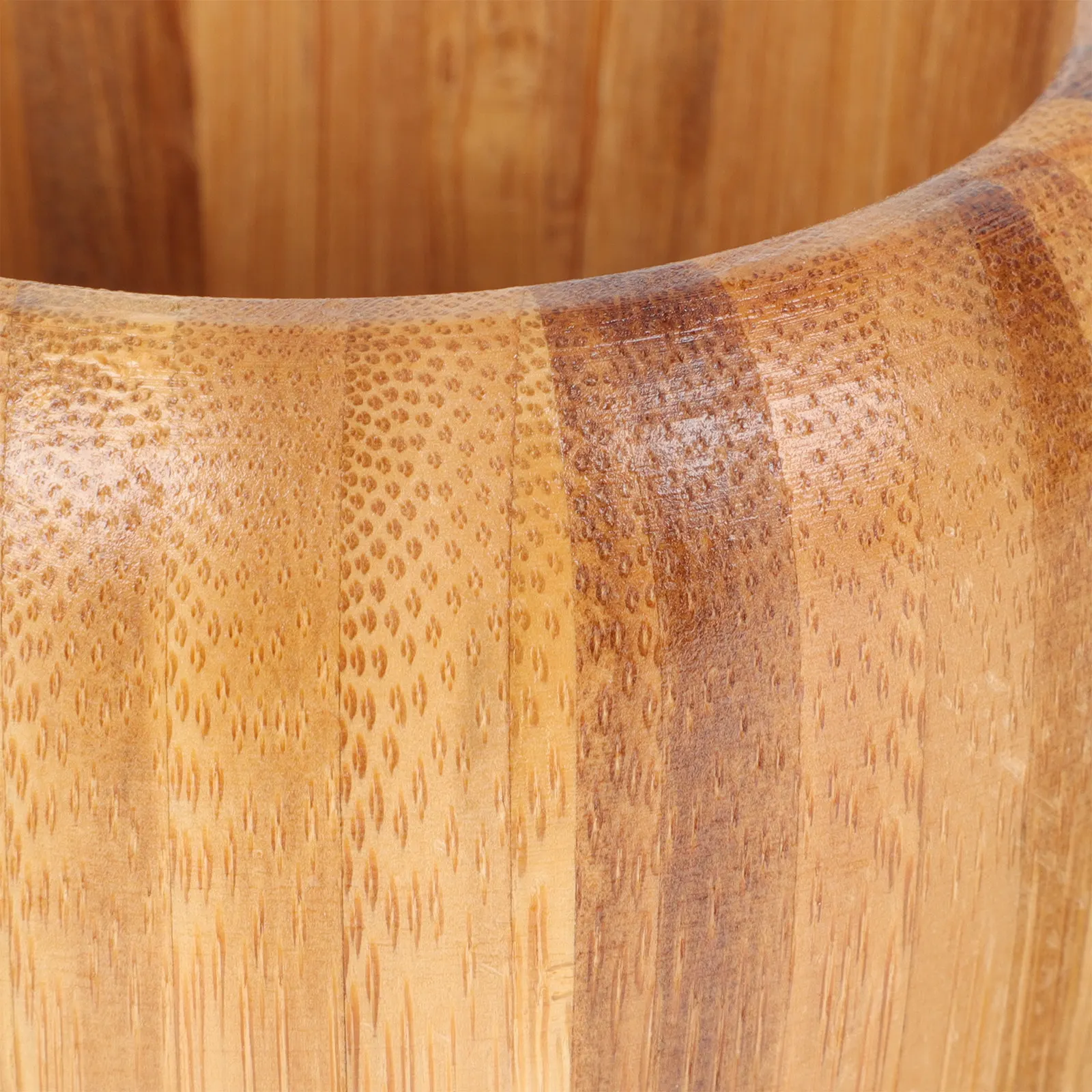 Juego de Mortero y Pilón de Bambú para Ajo, Jengibre, Especias, Nueces y Granos, Superficie Lisa Sin Rebabas, Esencial para la Cocina