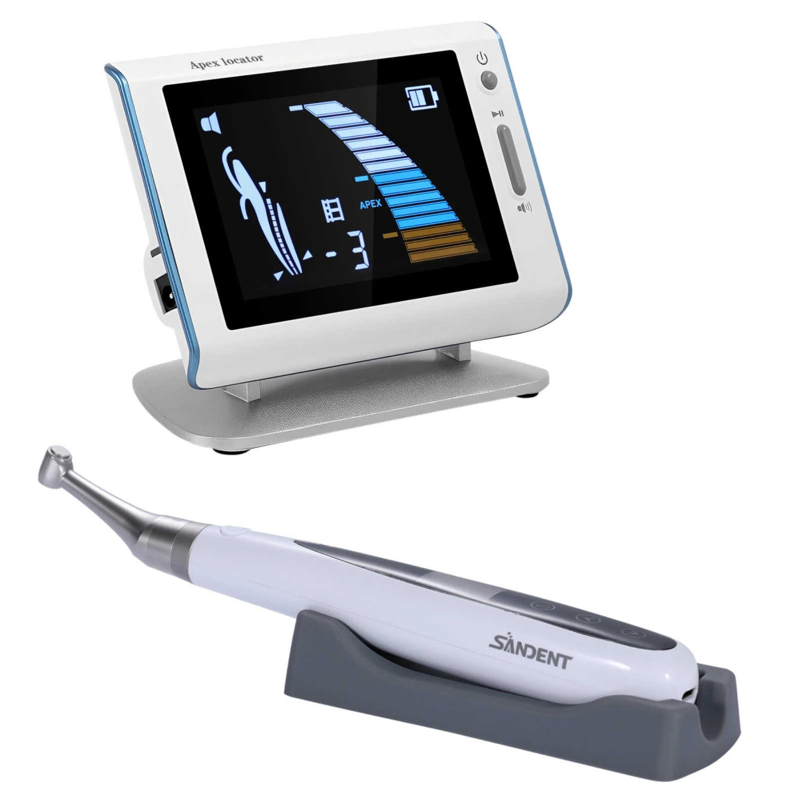 Dental Endo Motor 6:1 +Apex Locator Root Canal+Hygiene Prophy Handpiece 3 in 1/4.5 LCD Endodontic Root Canal Apex Locator
