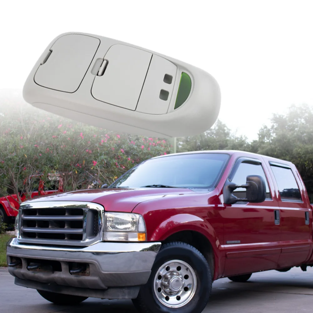 

Replacement Overhead Console Assembly for Ford F250 F350 F450 F550 Super Duty 2002 2003 2004 without Sunroof