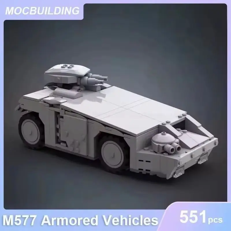 

Конструктор MOC: Бронетехника M577, Военная Модель, Сборные Кирпичики, Развивающая Творческая Игрушка, Подарок на Рождество, 551 Деталь