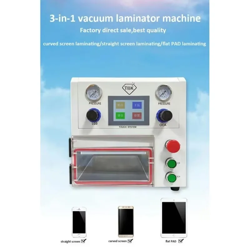 آلة تصفيح الزجاج 108P 3in1 للهاتف المحمول LCD OCA لجهاز iPad اللوحي #1