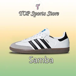 Adidas Original Samba Neutralne, niskie, codzienne buty na deskę, białe