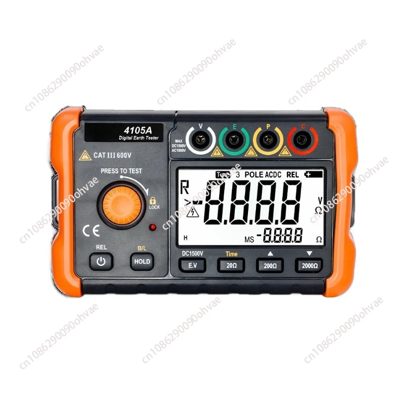 

Измеритель сопротивления заземления VC4105A, цифровой тестер заземления для молниезащиты, измеритель сопротивления заземления VC4105B