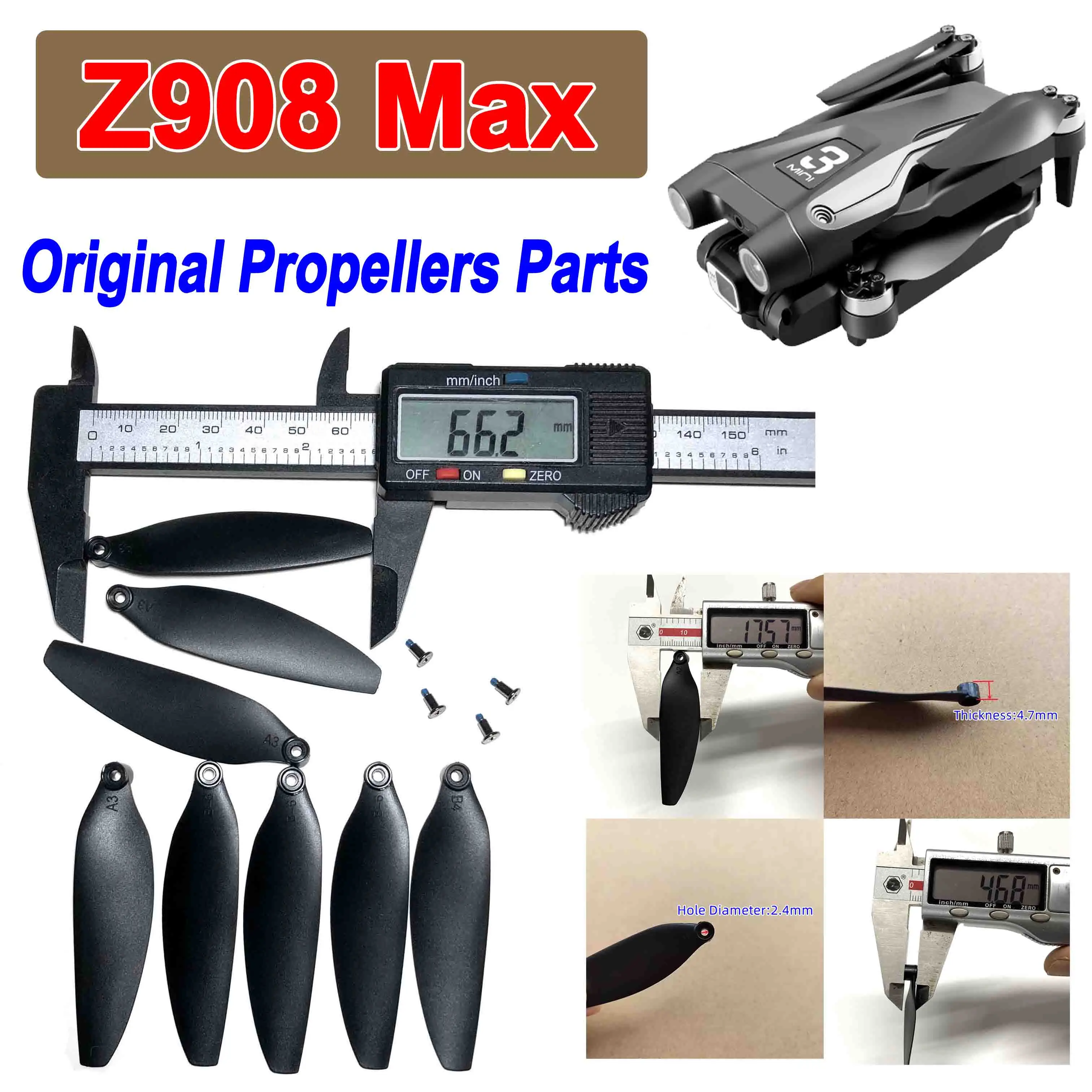 Original Z908 ProMax Propellers For Z908 Max Drone Spare Paddles Accessories Parts