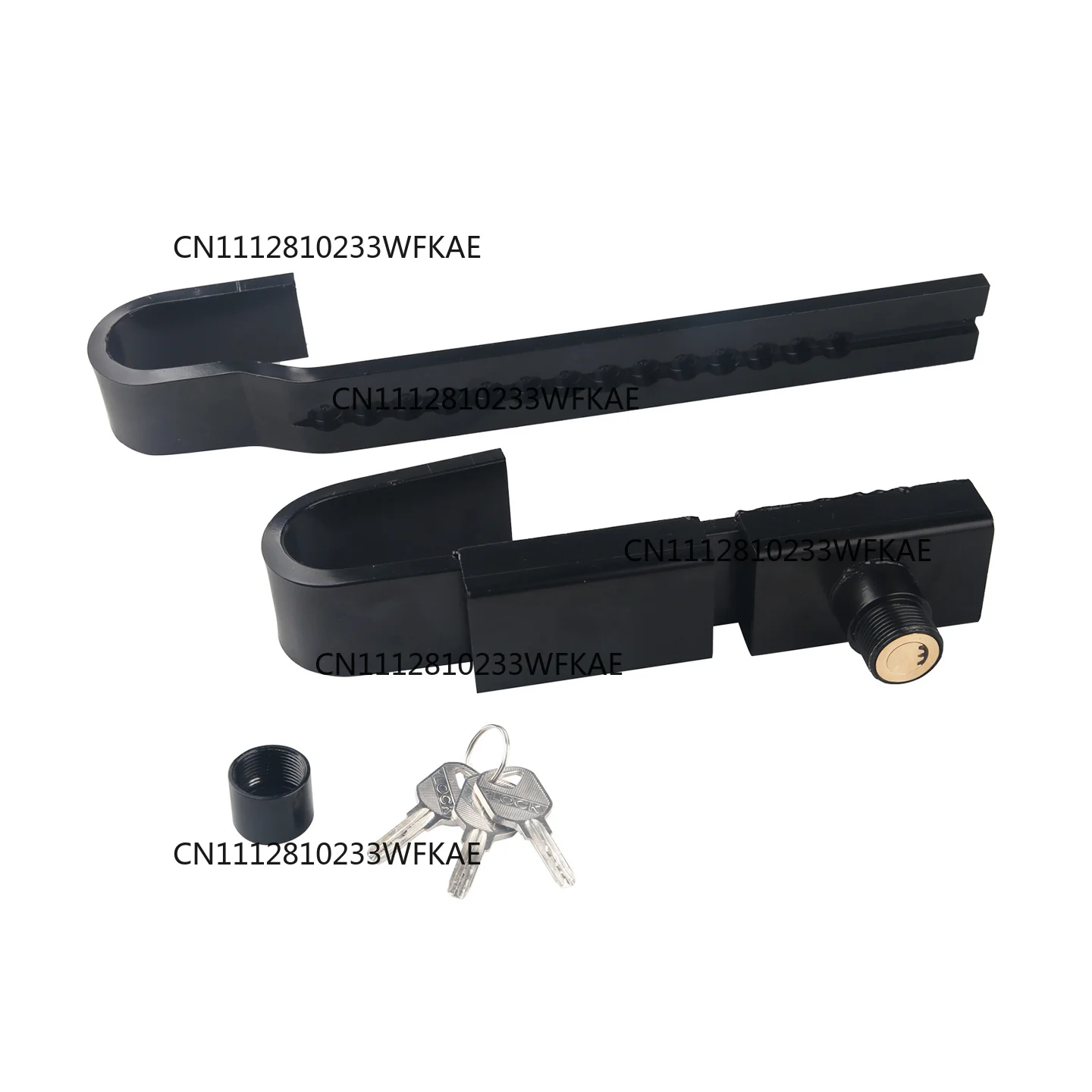 Shipping Container Lock Heavy Duty Steel Trailer Box Cargo Door Lock with 3 Keys