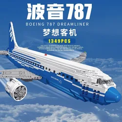 Boeing 747 Dreamliner Building Blocks Model Decoration Puzzle Aircraft Assembly Toys For Gift