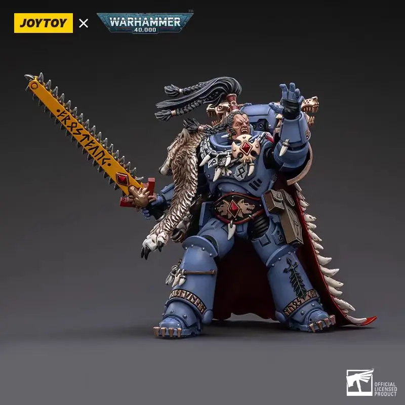 

JOYTOY Warhammer 40k 1/18 Action Figures Anime 12.2cm Space Wolves Ragnar BLackmane Model Toy