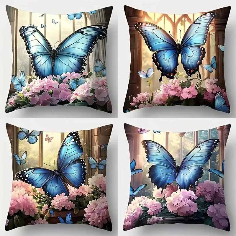 1. Simple Modern Throw Pillow Soft Touch Square Cushion For Sofa Bed Office Indoor Home Decoration