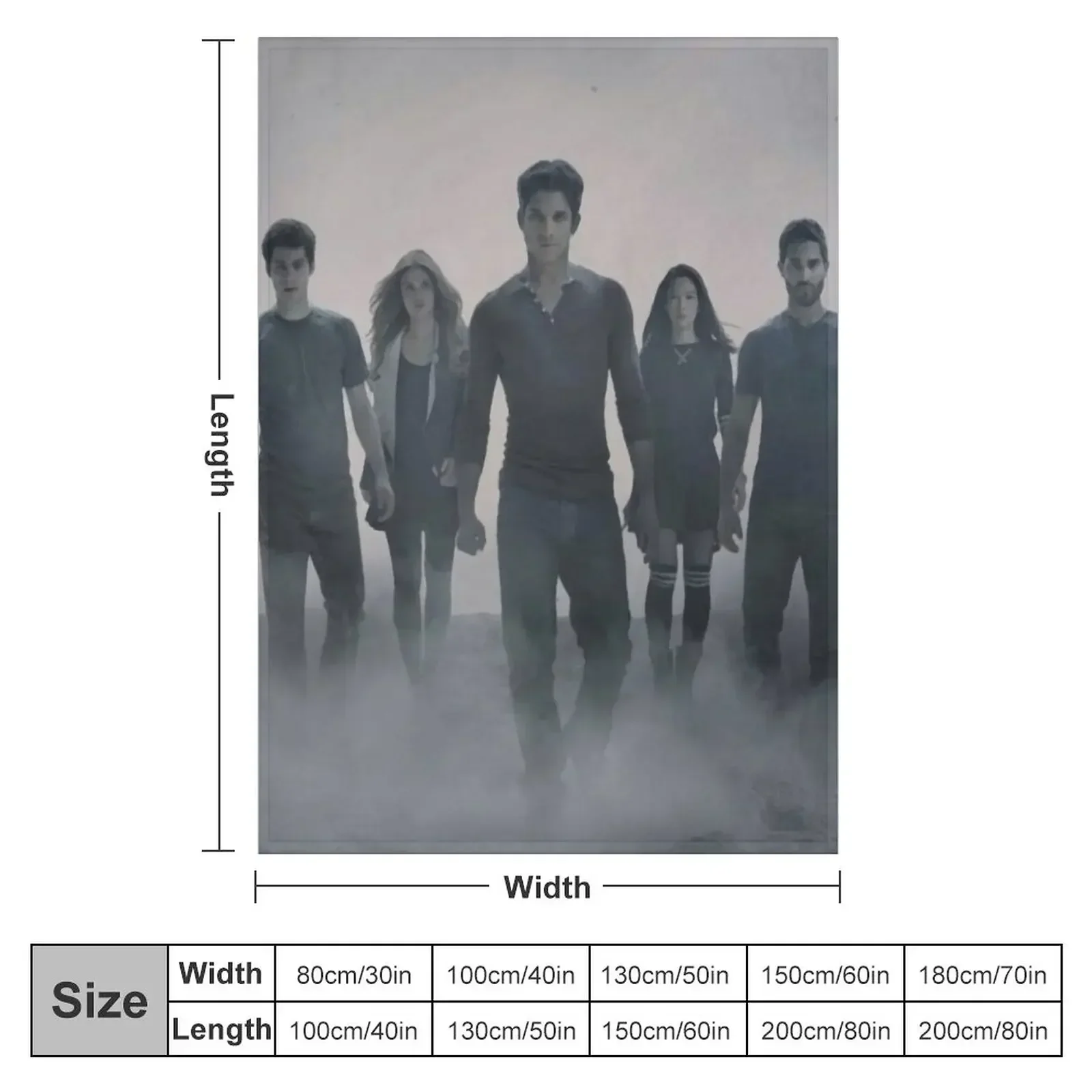 Teen Wolf Cast Throw Blanket Thermal Summer for babies Blankets