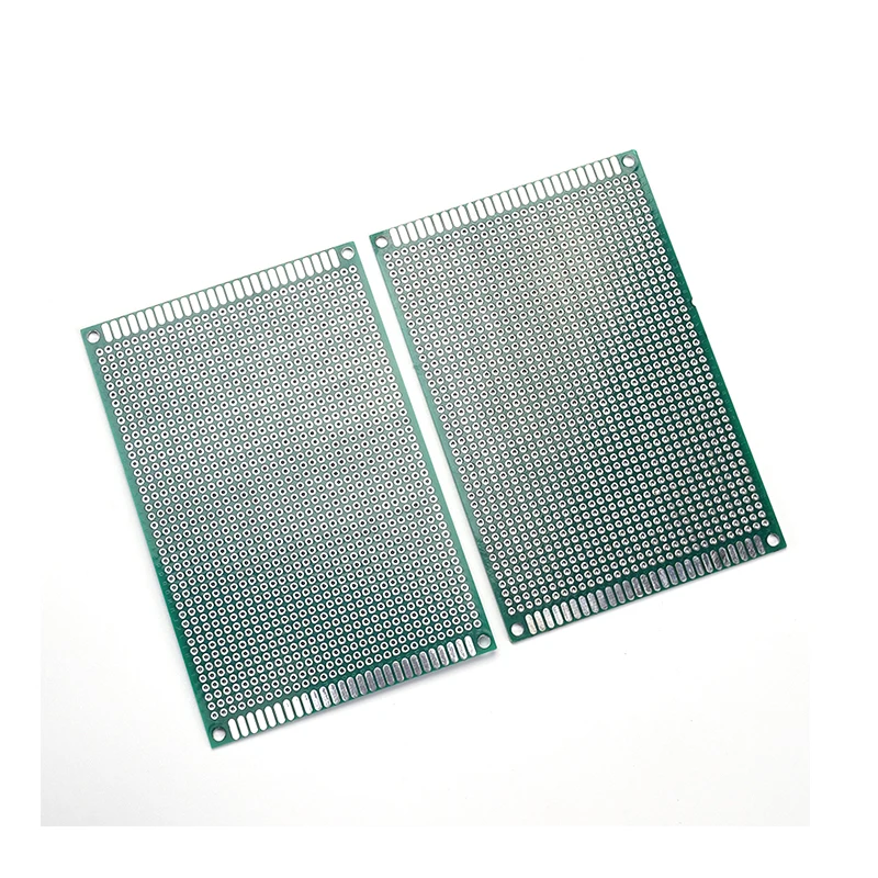 2 Stück Universelle Doppelseitige Leiterplatte für Elektronische Bauteile, 2,54mm Rastermaß, 8x12cm Größe für DIY-Projekte – Detail 2