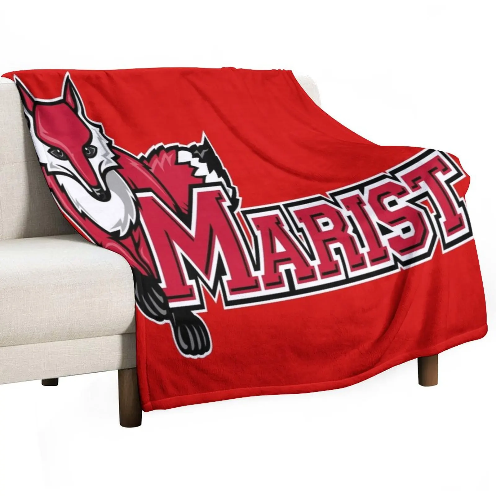 

Marist_Red_Foxes Throw Blanket Comforter blankets ands Soft Plush Plaid For Baby Blankets