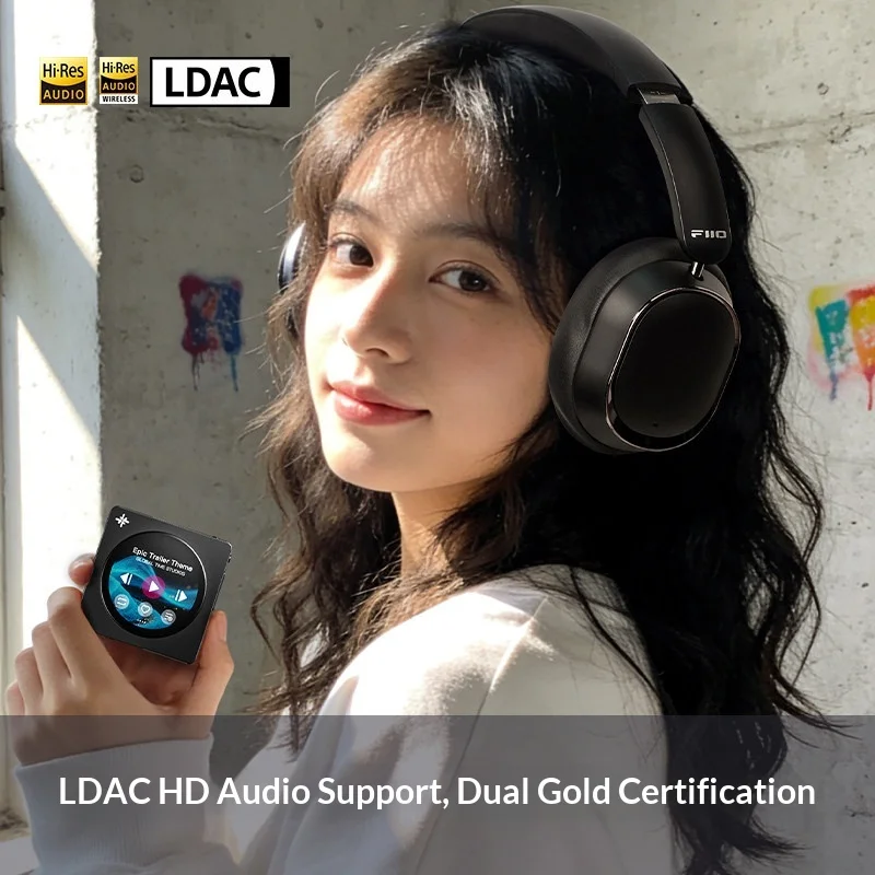 FiiO EH13 헤드폰 오버이어 무선 블루투스 다이나믹 ANC 소음 감소 LDAC HiFi 오디오 긴 배터리 수명 게임용 헤드셋