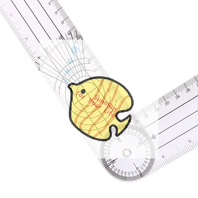 

HOT!1PC Multi-Ruler Goniometer Angle Medical Spinal Ruler 360 Degree Measuring Tool