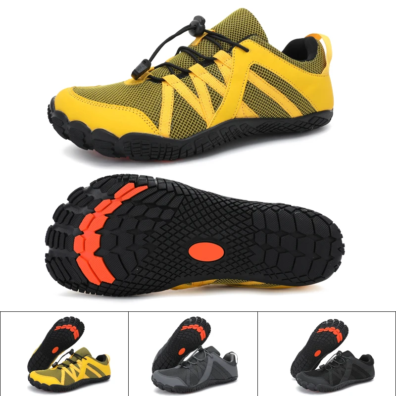 

New men's and women's outdoor beach swimming, water wading, fast drying, comfortable and breathable five finger water shoes