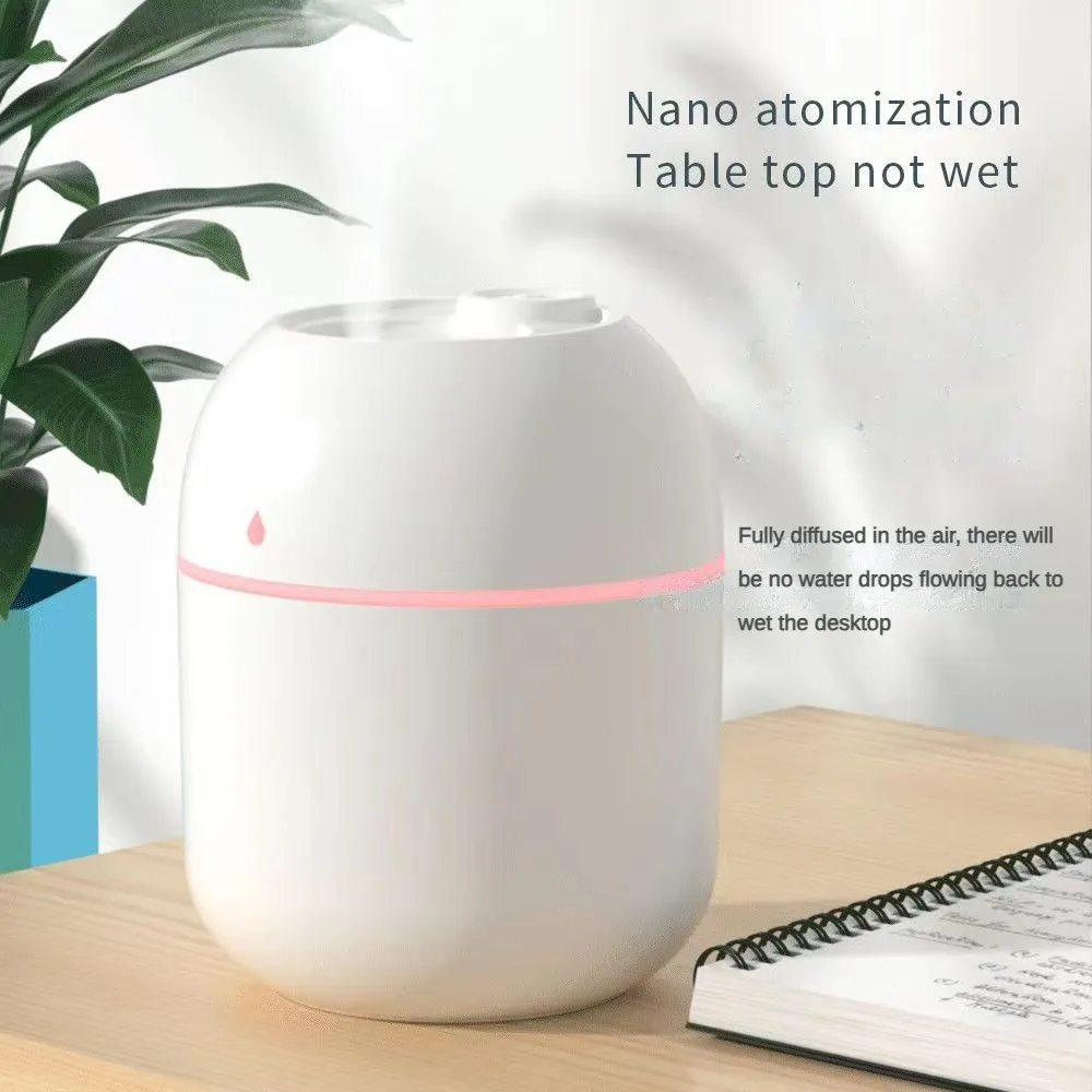 220ml Air Humidifier Mini Ultrasonic USB Essential Oil Diffuser Car Purifier Aroma Anion Mist Maker for Home Car LED Night Lamp