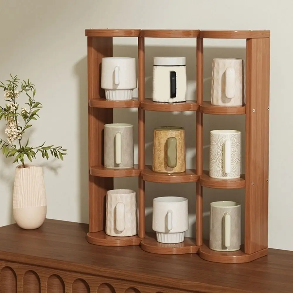 desktop-storage-rack-large-capacity-9-grids-cup-holder-decorative-space-saving-multi-layer-cup-holder-bamboo-display-shelf-bar