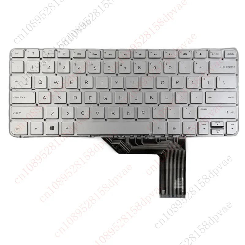 

ff New For HP Spectre X360 13-4000 13-4100 13-4200 13T-4000 13T-4100 13T-4200 13-4103DX US Backlit Laptop Keyboard Sliver