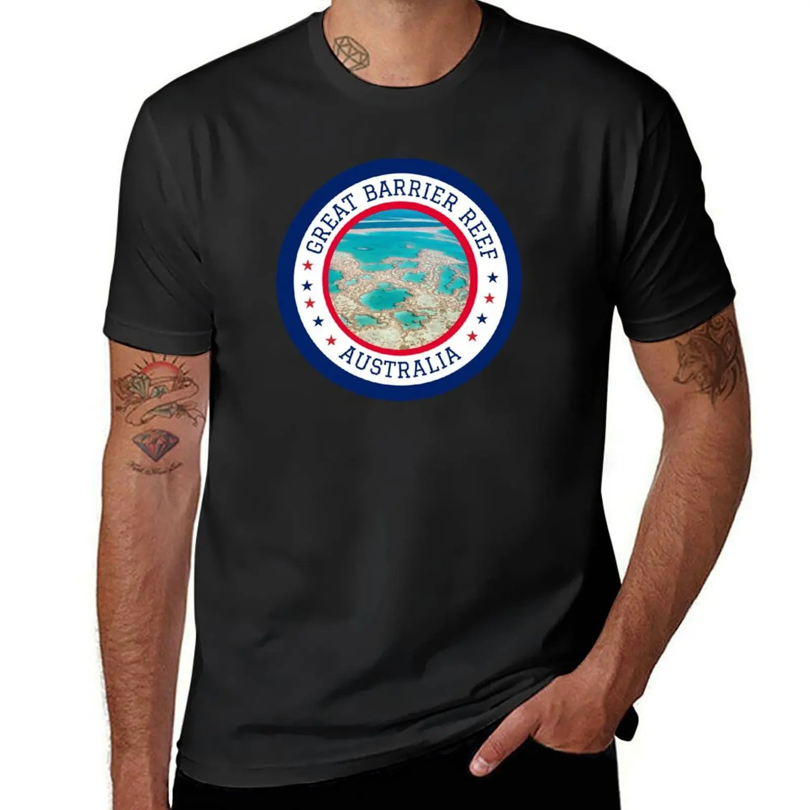 Great Barrier Reef Australia T-Shirt Short sleeve tee Aesthetic clothing oversizeds shirts graphic tees mens t shirt