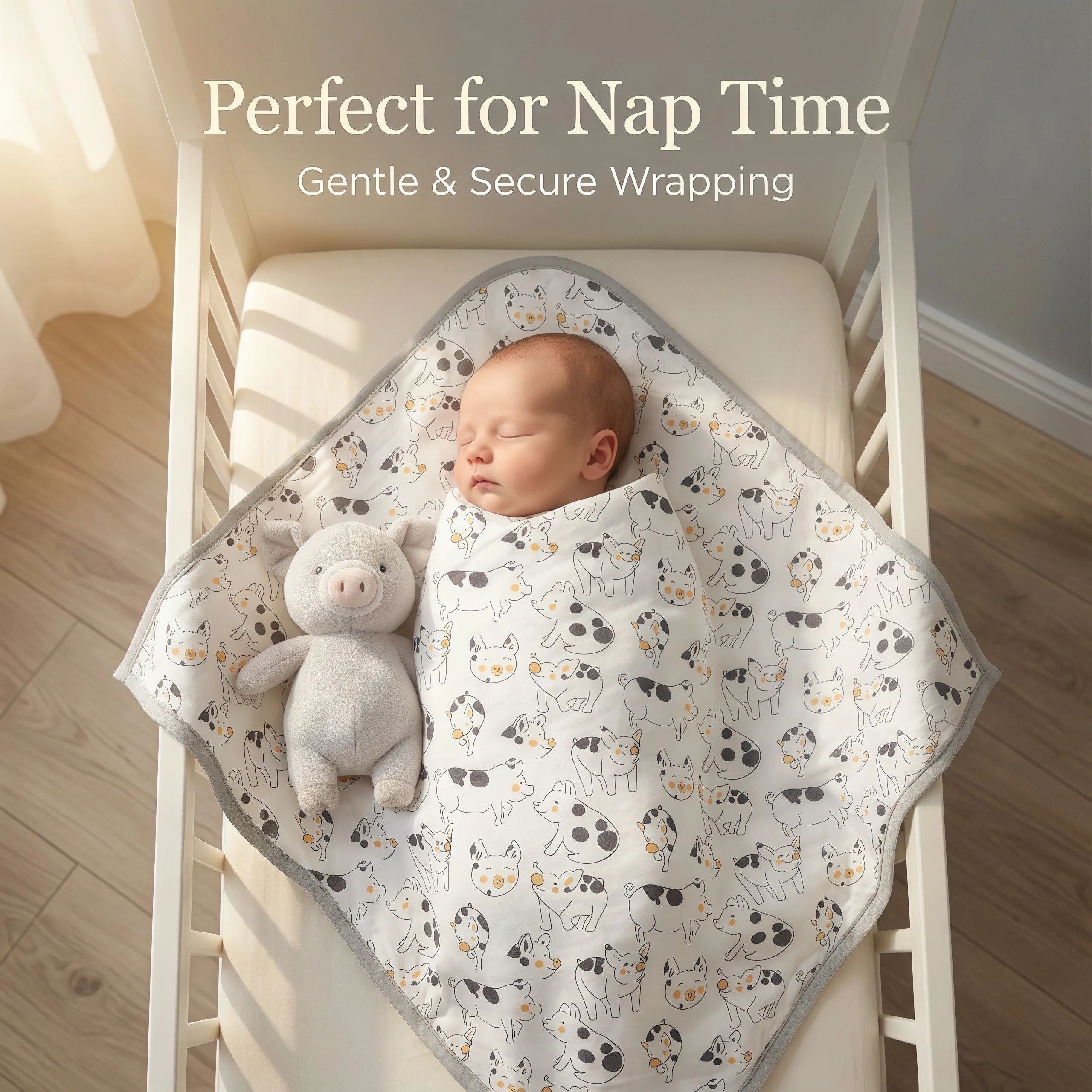 خنزير أربع طبقات الخيزران القطن 120*120 سنتيمتر الطفل بطانية موسلين تنفس التقميط تلقي بطانية لحديثي الولادة ، مثالية