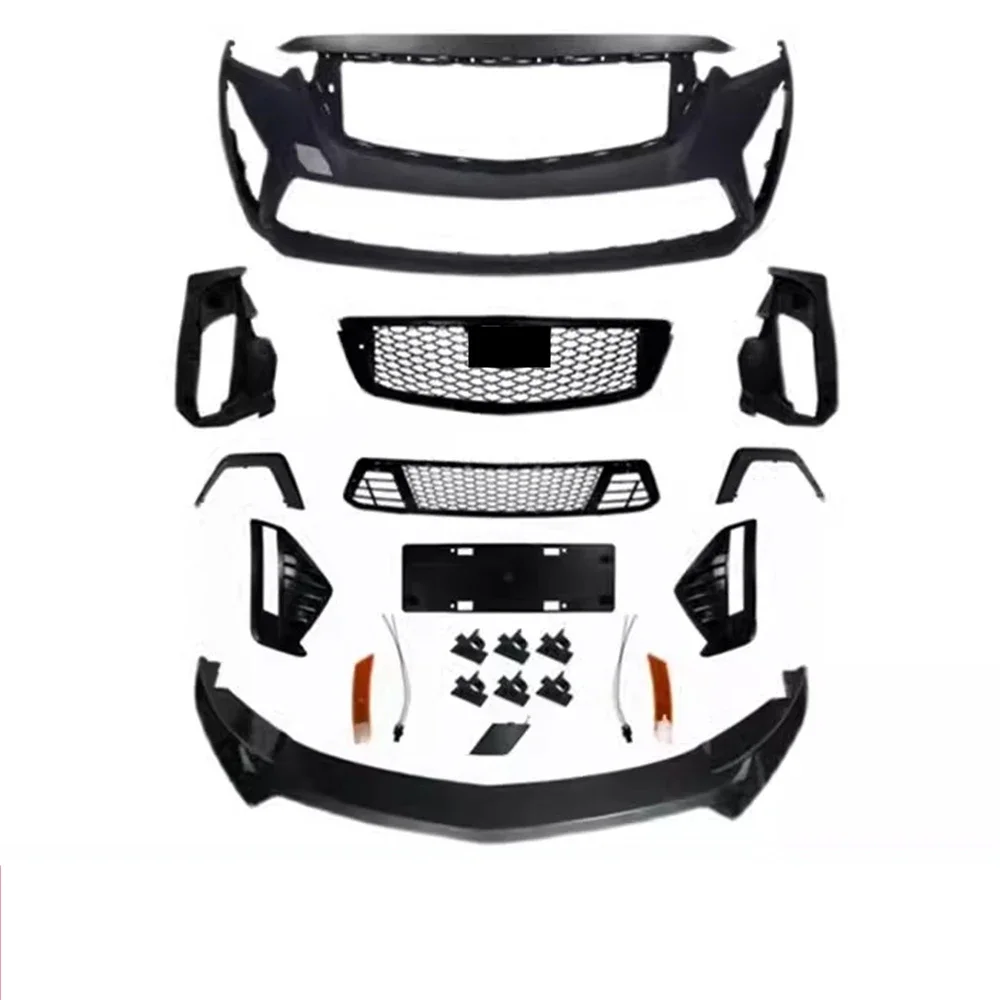 

Car surround front bumper assembly Front shovel grill fog lamp cover For Cadillac CT5 modified CT5-V BODYKIT