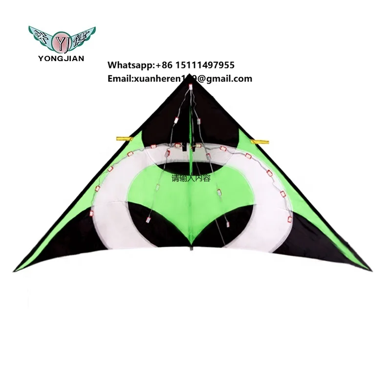 

2020 Customized 4 square Large Nylon 3d LED Night Kite