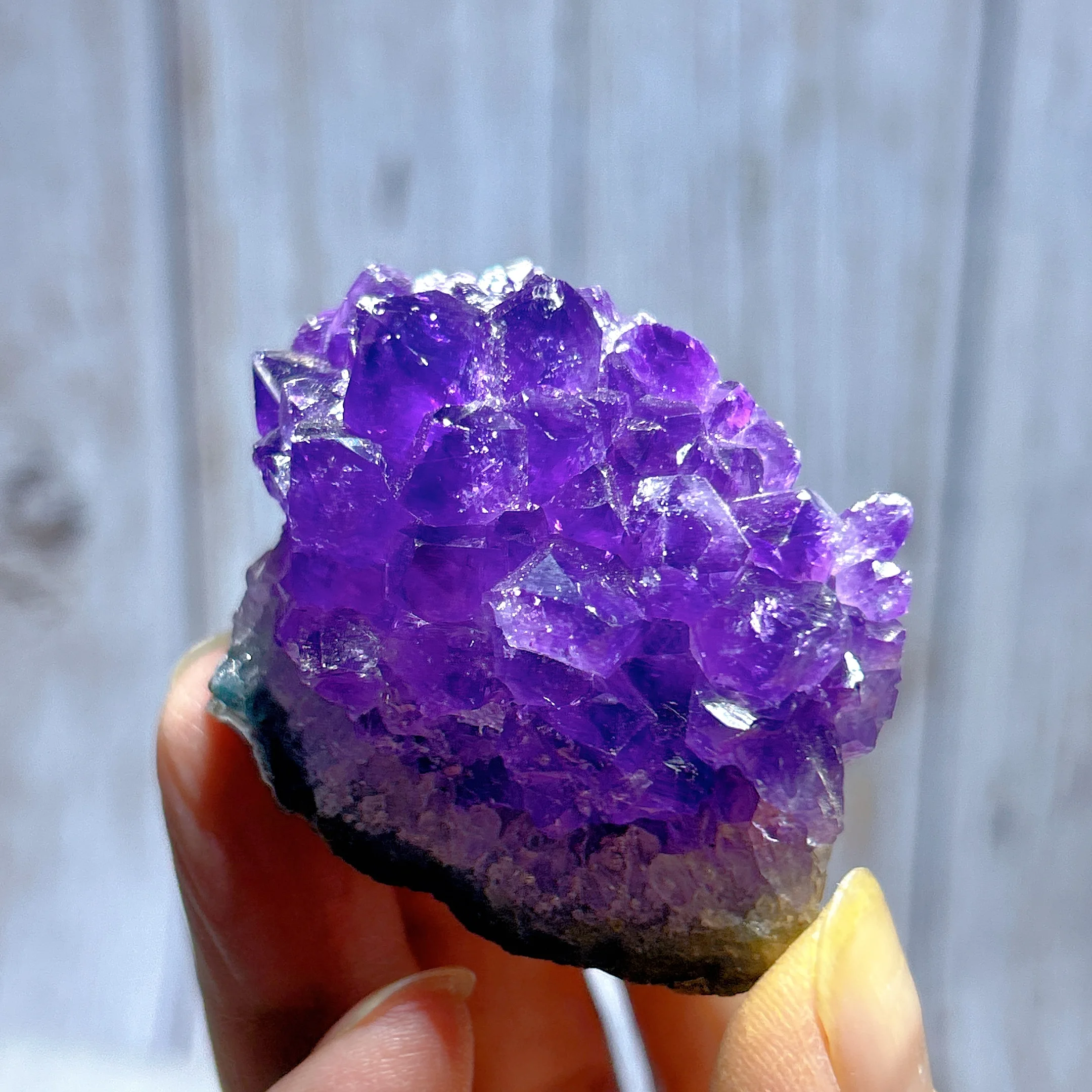 Picture 5: Healing Natural Crystal Amethyst Druzy Specimen Raw Stone Reiki High Quality Gemstone Energy Home Decoration Gift