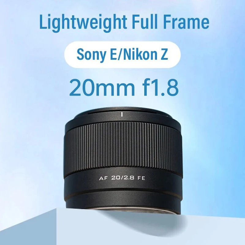 VILTROX 20mm F2.8 for Sony e Lens Nikon Z Mount Lens Full Frame Camera Lens Ultra Wide Angle Auto Focus Vlog Lens A7CII ZVE10 Z6