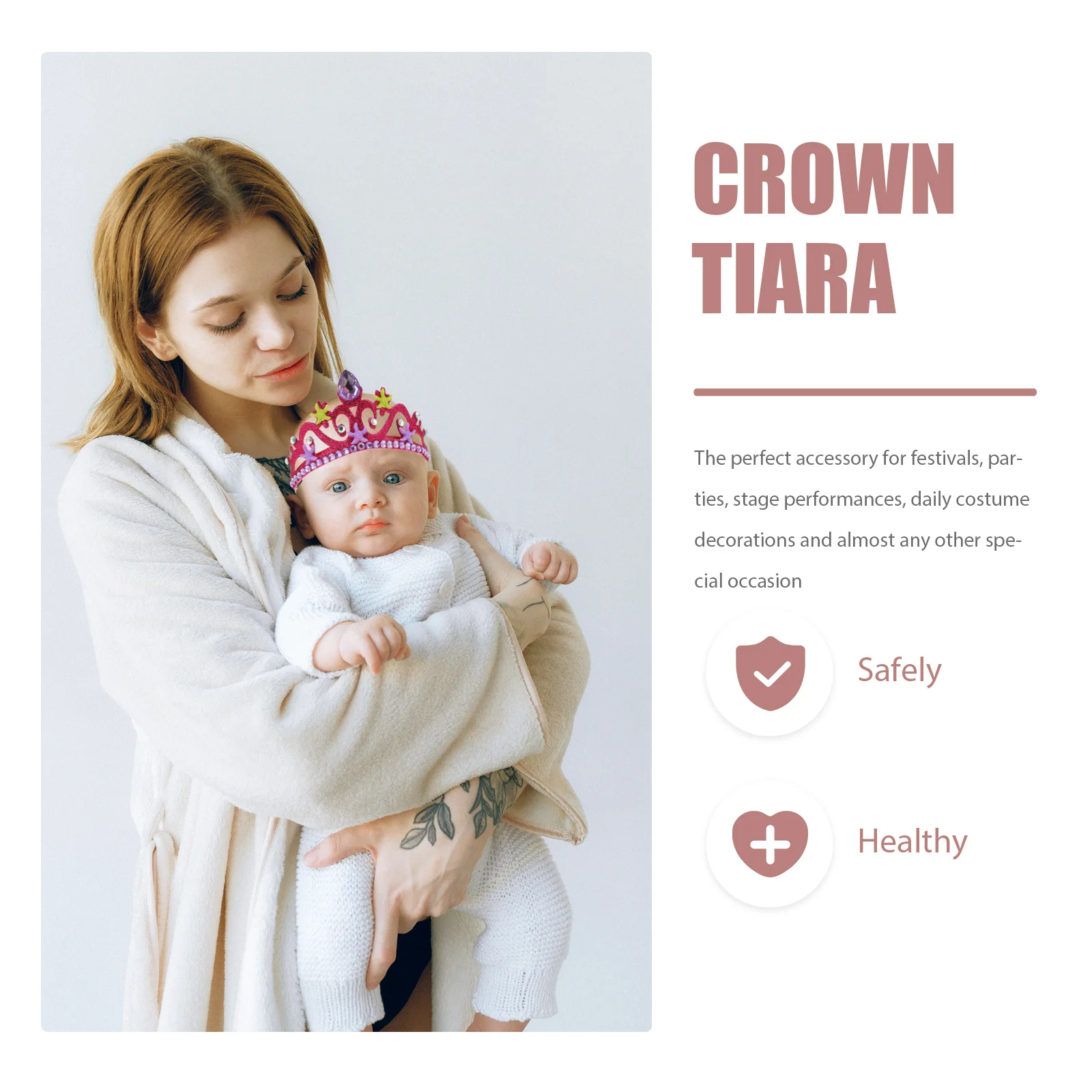 

2 шт., головной убор с короной для девочек, океанский стиль, обруч для волос Seastar, декоративная детская тиара для дня рождения, головной убор с короной, тиара на день рождения