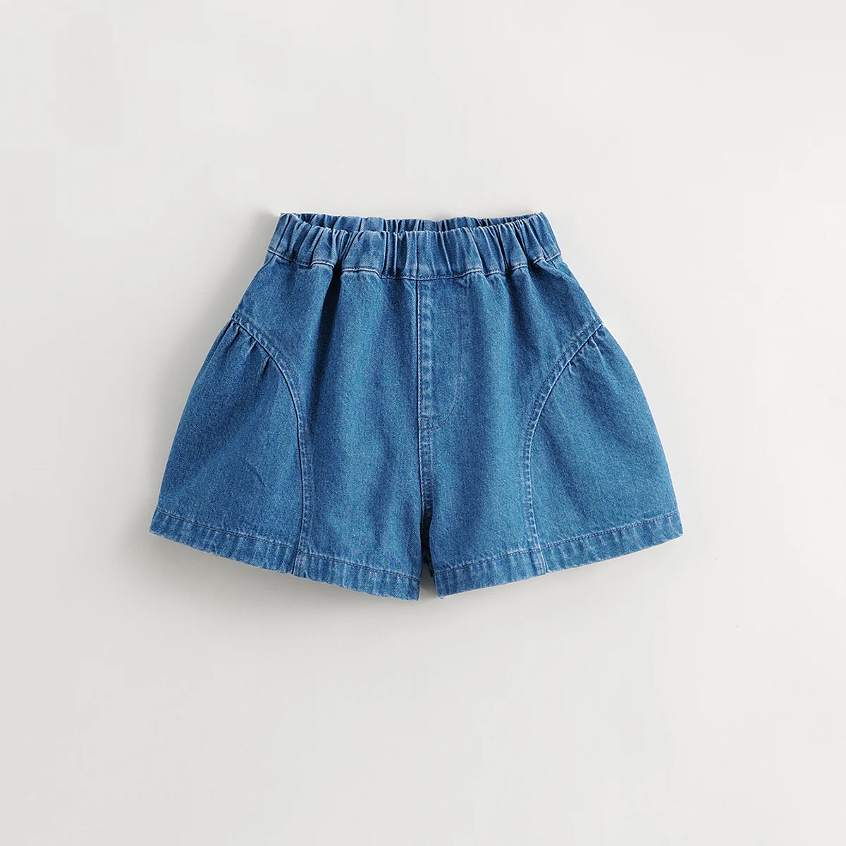 

MARC&JANIE Girls Loose Fit A-Line Soft Denim Shorts for Children for Summer French Series 240576