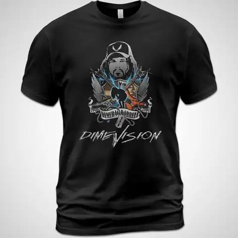 Cotton T shirt Dimevision Dimebag Darrell Music Shirt Damageplan