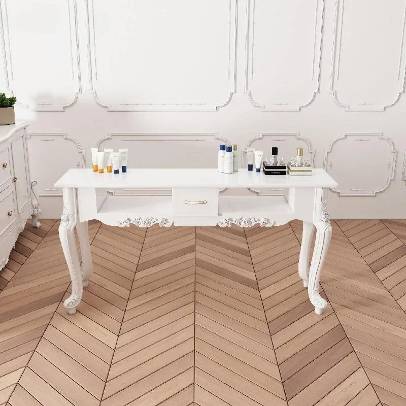 

Cleaner Nail Manicure Table Luxury Modern Dressing Professional Manicure Table Beauty Schmincktisch Nails Salon Furniture