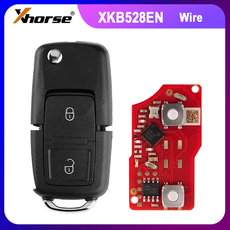 

1/2/5PCS XHORSE XKB508EN XKB528EN B5 Style Two Buttons Folding Key Second Generation Universal Remote Key