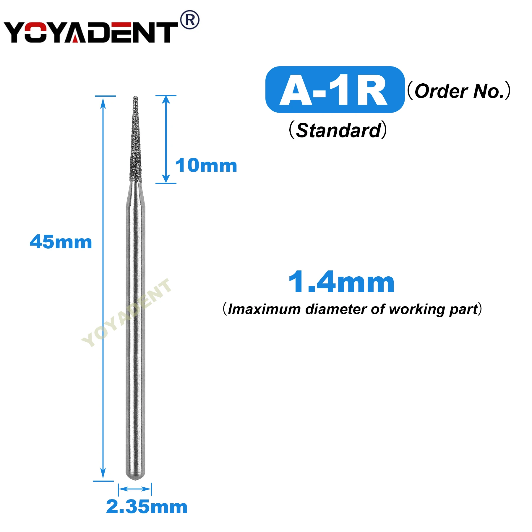 أزيز ماس الأسنان طب الأسنان الفراولة منخفضة السرعة بر HP Dia.2.35mm ل مستقيم الأنف مخروط قبضة يد بسرعة منخفضة 5 قطعة/الحزمة