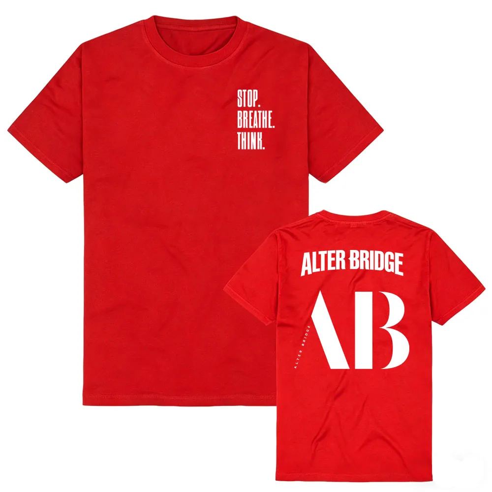 Alter Bridge Minimalist Streetwear T-Shirt Modern Metalcore Rock Merch Negative Space Art 100% Cotton Graphic Printing Unisex