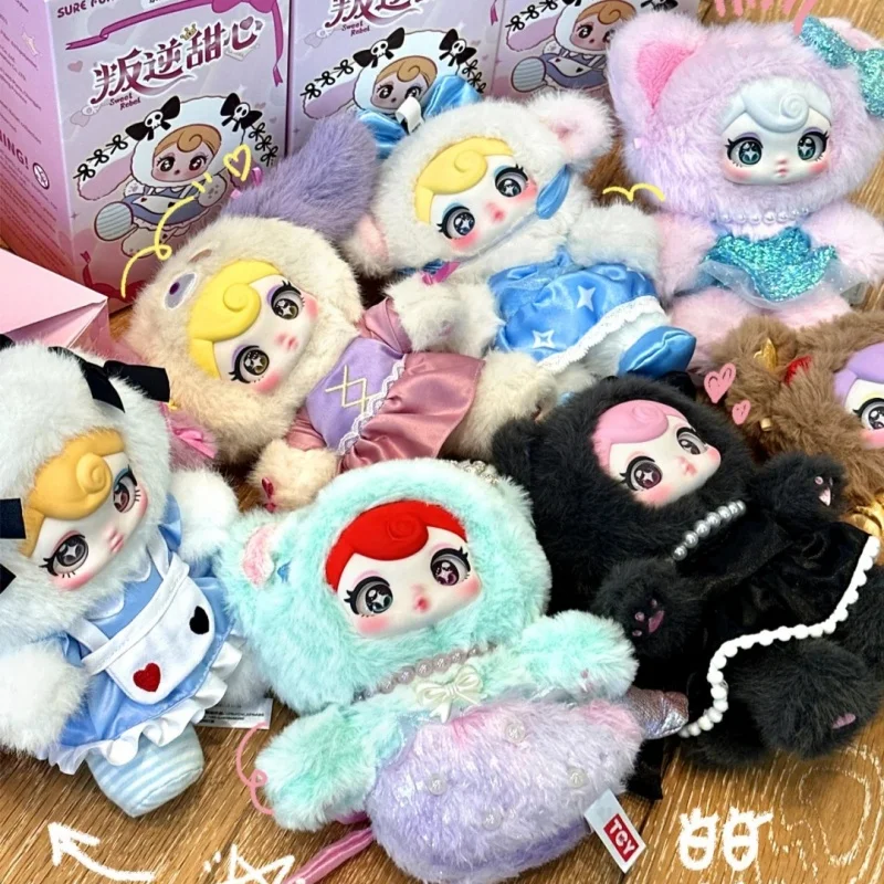 

Новинка в наличии, оригинальная серия Nommi Sunycoco Sweet Rebel, слепая коробка, милая плюшевая кукла, декор для комнаты, сумка, подвеска-сюрприз, подарок для девочки и ребенка