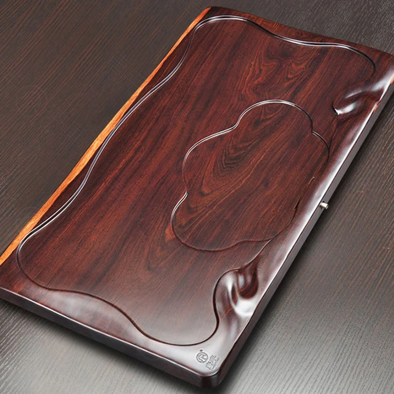 Office Drainage Tea Tray Tableware Coffee Coasters Rectangle Vintage Tea Tray Wooden Serving Bandeja Madera Home Decorationgs