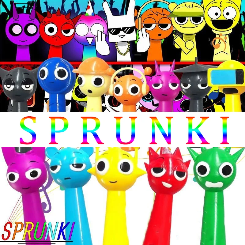 3-3.2 Inch Grappige Sprunki Figuras Model PVC Sprunki Game Actie & Speelfiguren Set Perifere Spel Pop Ornament Model