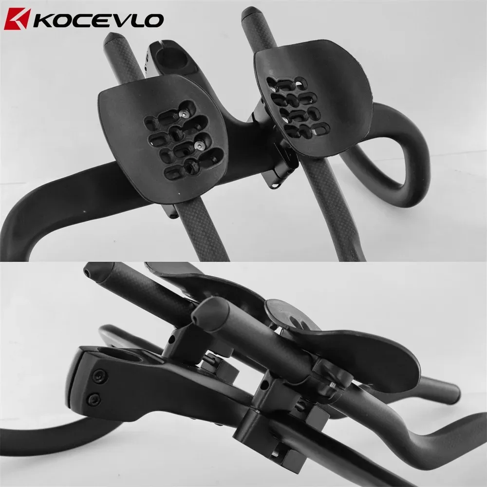 AliExpress NONE KOCEVLO Road Fixed Gear bike Triathlon Time Trial Carbon Bicycle Extended TT Rest Handle For Aero handlebar