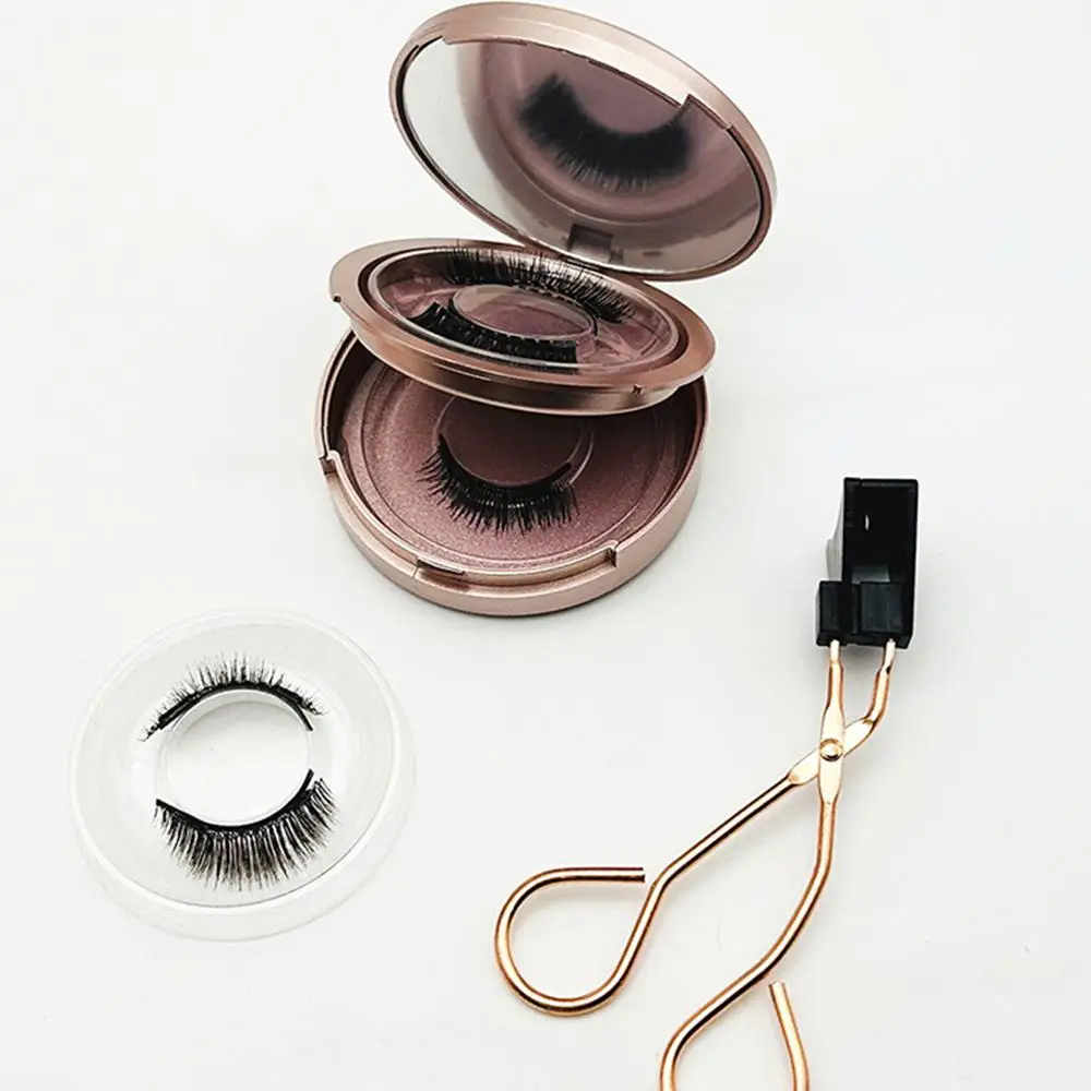 3D Magnetic EyeLashes Kit With Applicator Natural Look False Lashes Reusable Easy Wear No Glue Need Eyelashes & Clip 2024