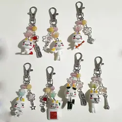 Handmade toro  kuro y2k matching beaded keychain
