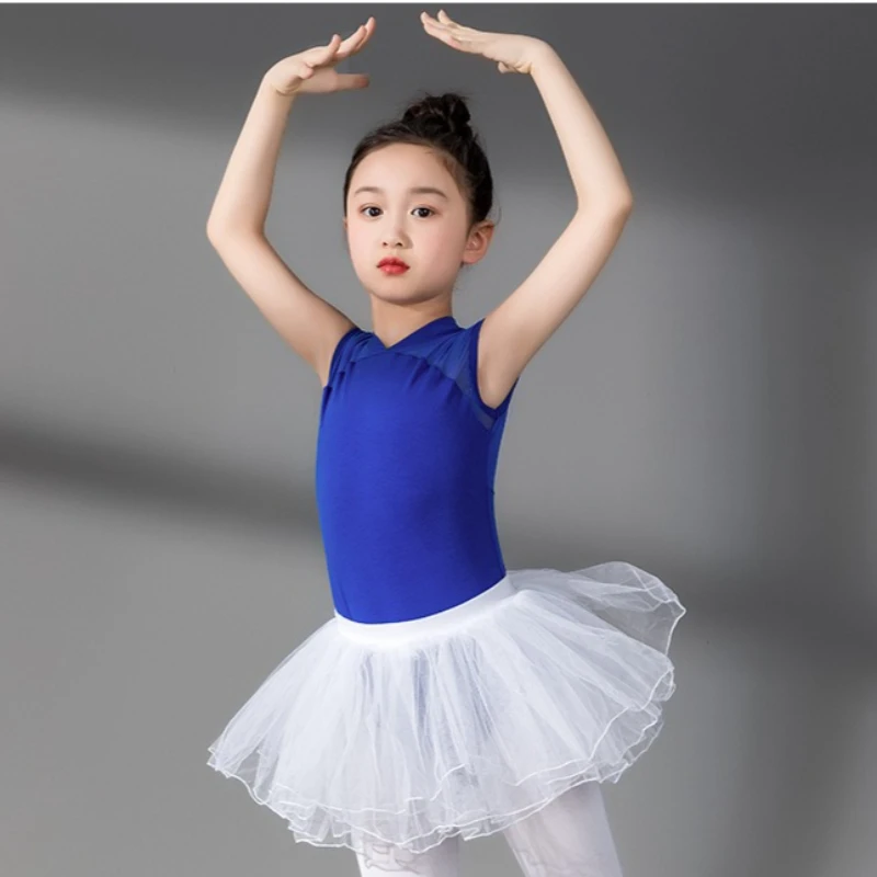 Children's Ballet Leotards Skirt Set Ballerina Dance Wear Ballet Tutu Costume Practice Uniform Gymnastics Leotards for Girls New