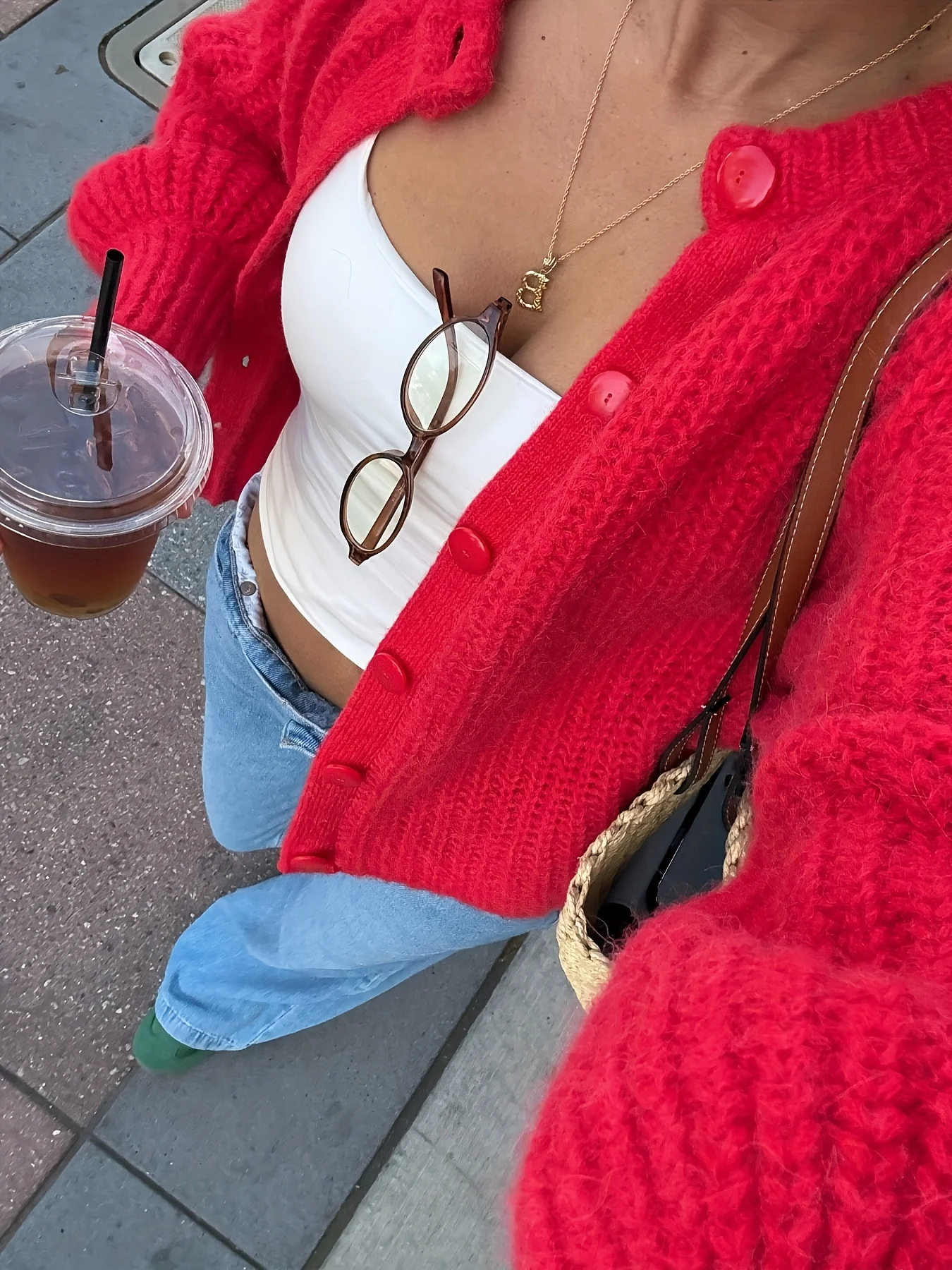 

Однобортный простой модный вязаный свитер Joker с длинными рукавами LL256