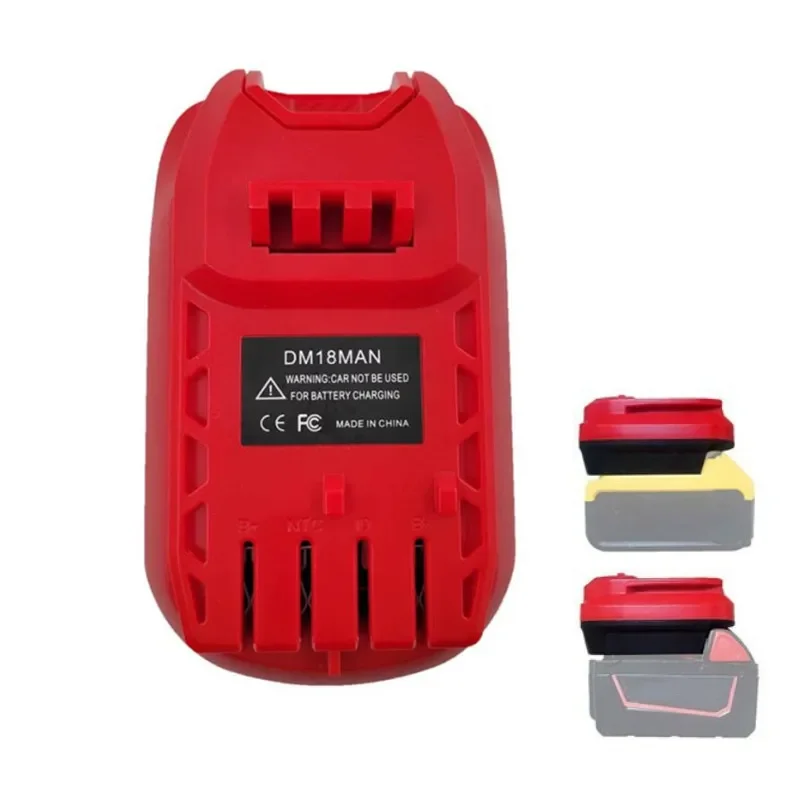 Battery Adapter For Craftsman 20V Cordless Tools DM18MAN Adaptor For DeWalt 20V For MilWaukee 18V Li-On Battery Convert