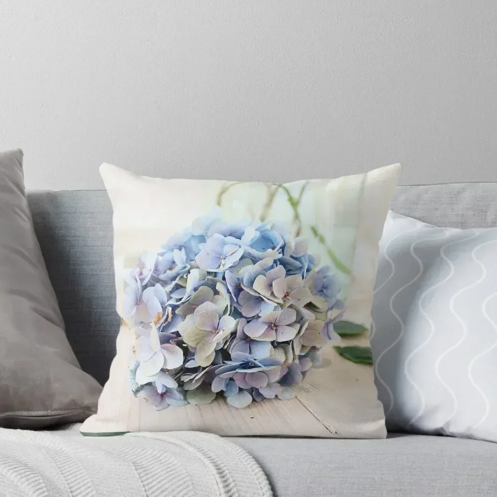 

Pretty blue hydrangea flower Throw Throw Pillow anime girl Cushions For Decorative Sofa covers for pillows pillow