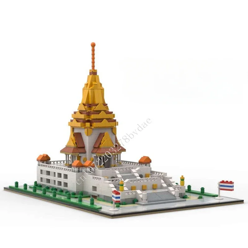 2213PCS Wat Traimit (Golden Buddha Temple), Thailand MOC Creative street view Model Building Blocks DIY Assembly Model Toy Gifts