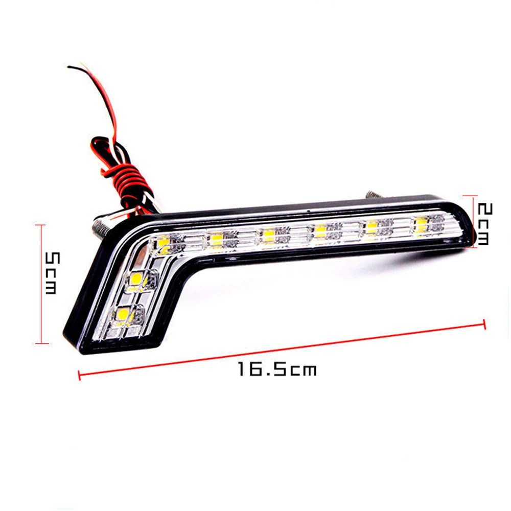 2pcs 8 LED Car Daytime Running Lights Led Fog Lamp Car External Lamps Driving Fog Light For Mercedes-Benz DRL Led White L Shape