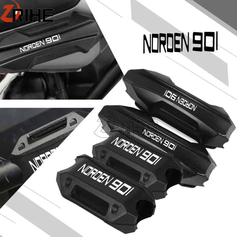 FOR Husqvarna Norden 901 2022 2023 norden901 Motorcycle 25MM Engine Crash Bar Bumper Decorative Guard Block NORDEN 901 2021-2024