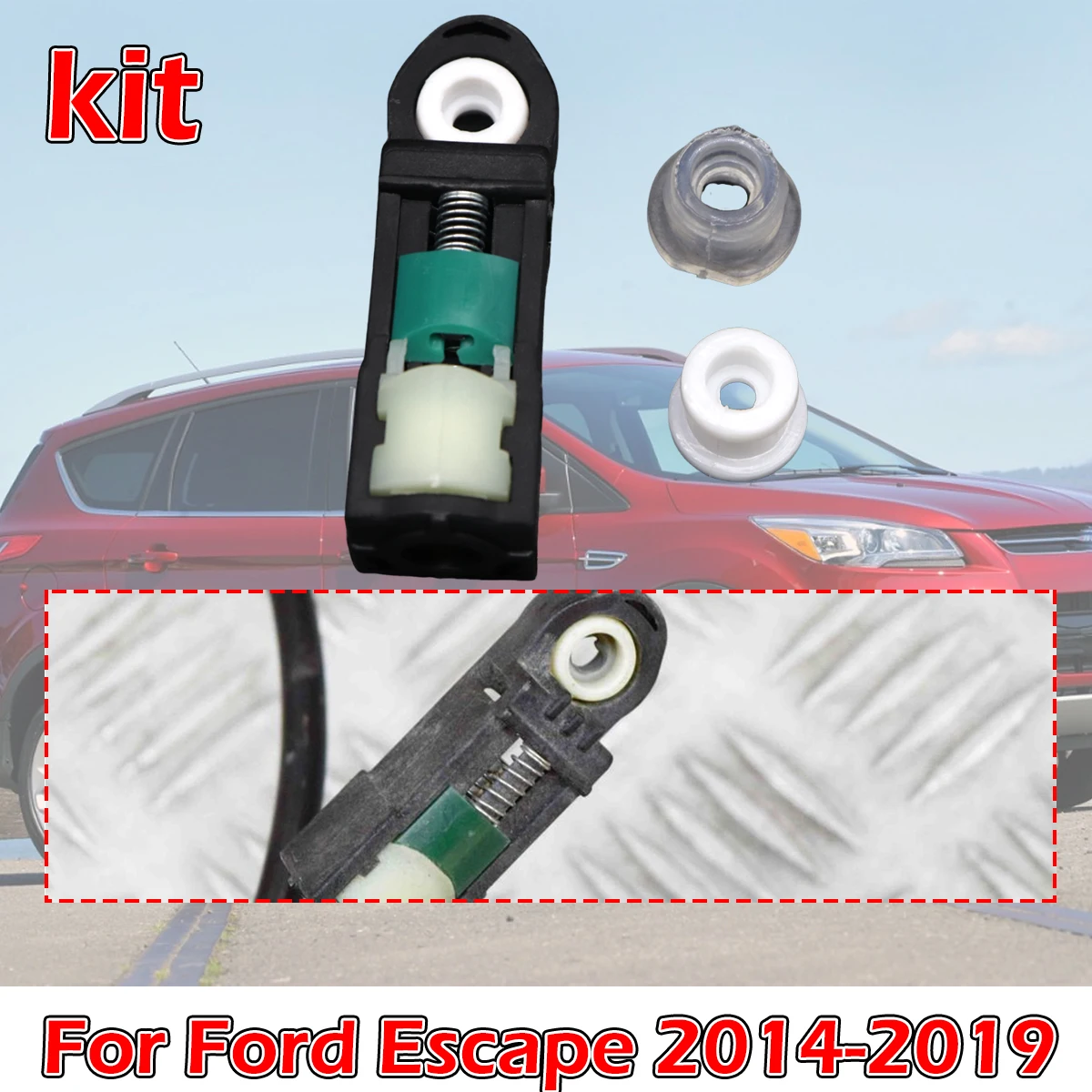 

3Pcs Shift Cable Bushing Connect kit Automatic Transmission Linkage Rod End Repair Grommet For Ford Escape 2014 2015 2016 -2019